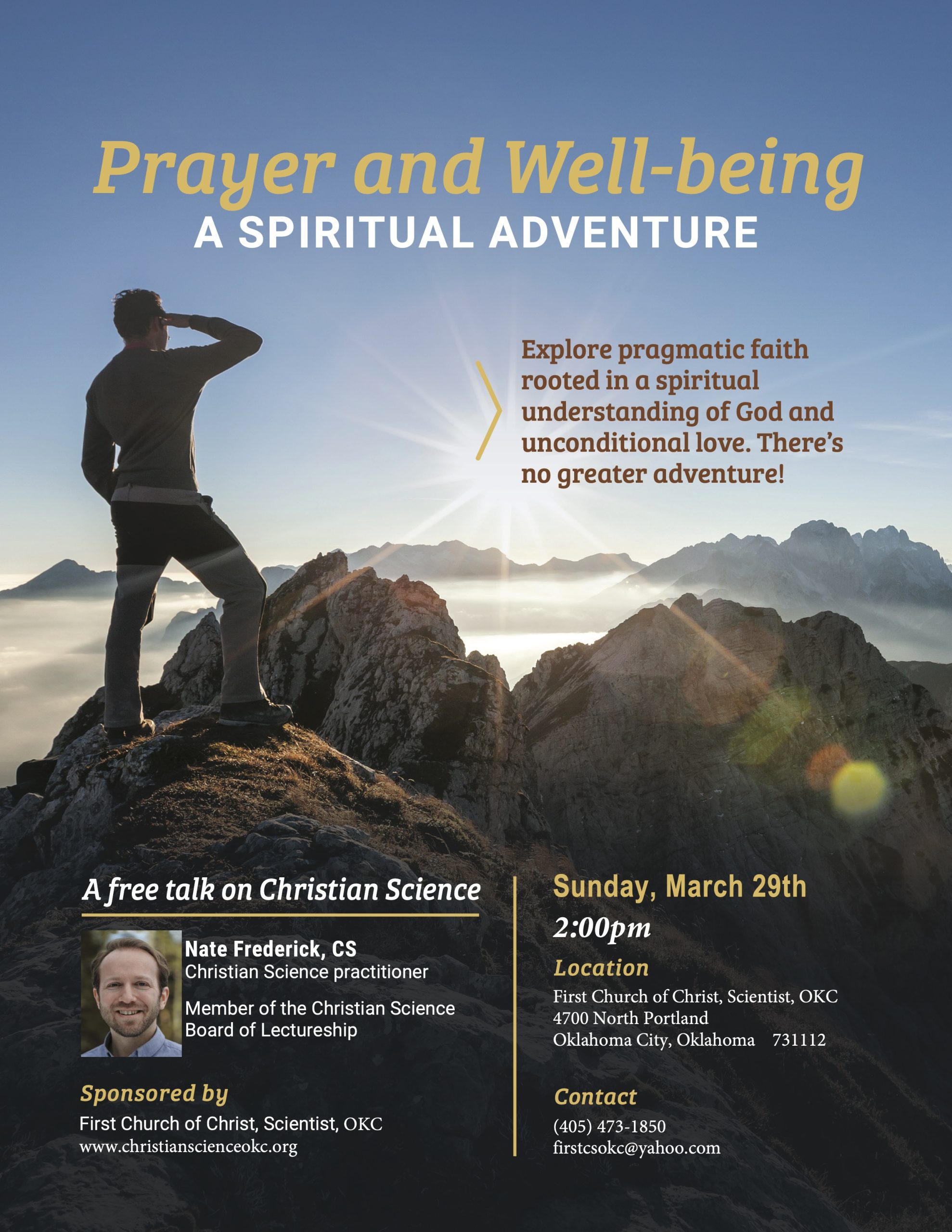 "Prayer and Well-being: A Spiritual Adventure"